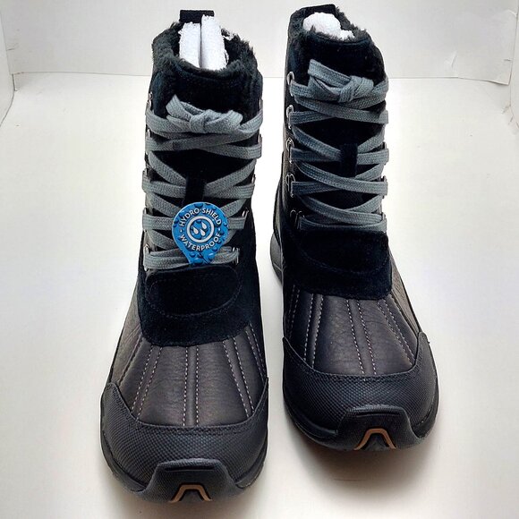 Rockport Women Se High Hiker Waterproof Black Boots Adiprene by Adidas - Picture 1 of 15